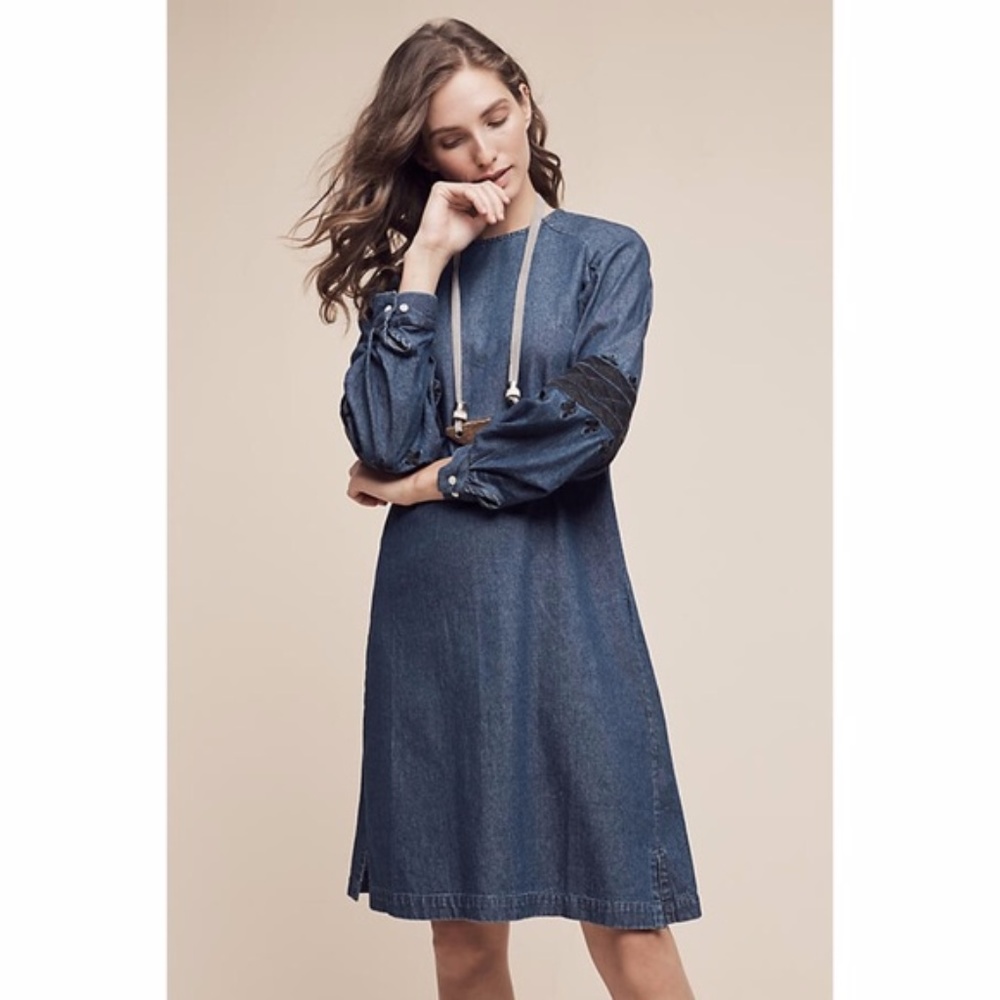 NWT Anthropologie Ne Quittez Pas Open Sky Dress Size Small